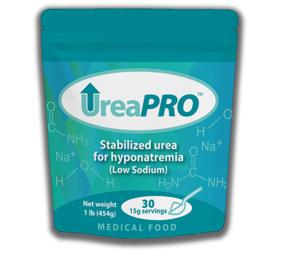 UreaPro Stabilized unflavored urea with 30 doses containing 15 grams of urea per dose.  Scroll down to order online or learn how to get quickly from a local pharmacy.
